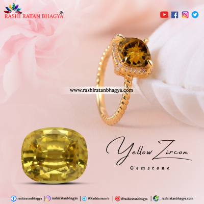 Lab Certified Yellow Zircon Stone Online at Best Price: 