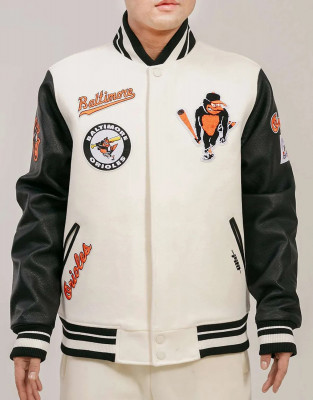 Baltimore Orioles Retro Classic Rib Black Jacket: 
