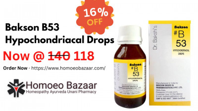 Bakson B53 Hypochondriacal Drops | Homoeobazaar: 