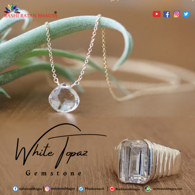 Buy Natural White Topaz Stone Online in India: 
