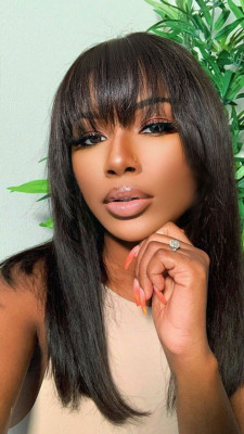 Luxury Custom Glueless Lace Wigs: Handcrafted Elegance: 