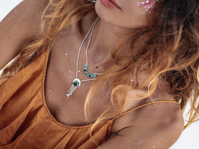 The exquisite beauty of Azurite Malachite jewelry: 