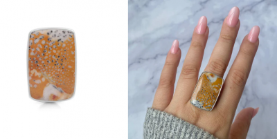Exquisite Deerfawn Jasper Jewelry: Nature's Artistic Touch: 