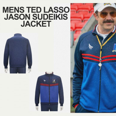 Mens Ted Lasso Jason Sudeikis Jacket: 