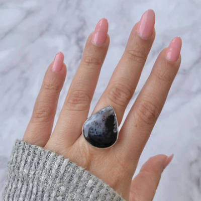 Stunning Statement Dendritic Agate Rings to Elevate Your Style in 2024: 