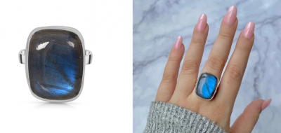 Gorgeous Statement Labradorite Ring Showcase: 