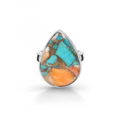 Sparkle Up Your Brunch: Styling Statement Oyster Turquoise Ring To Shine Bright: 