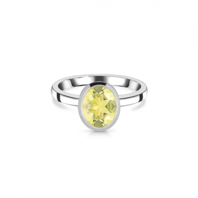 Dainty Lemon Quartz Rings: Embracing Elegance and Sophistication: 