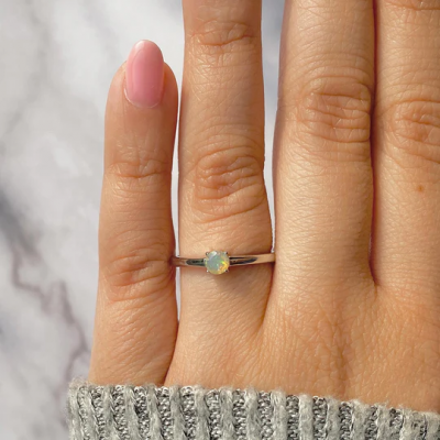 Dainty Opal Rings: A Unique Addition to Your Collection: 