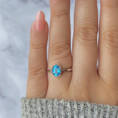 The Beauty of Swiss Blue Topaz Rings: Edition: 