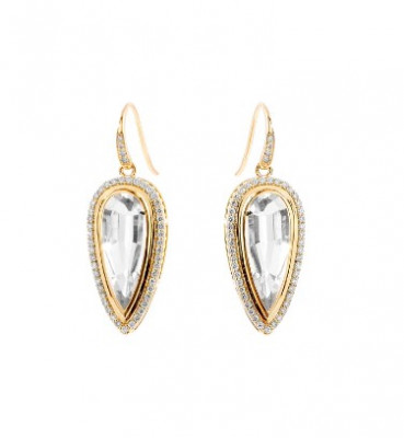 Mogul Tear Drop Diamond Earrings: 