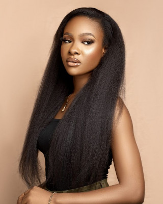 Sleek and Stylish with Kinky Straight Clip In Hair Extensions: 