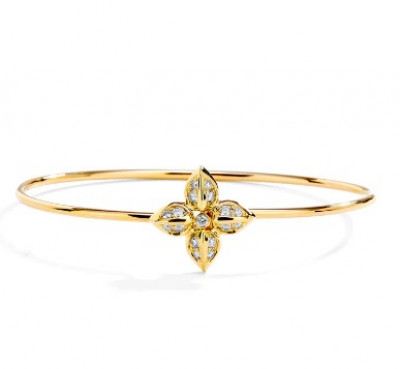 Jardin Diamond Flower Bracelets: 