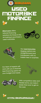Used Motorbike Finance: 