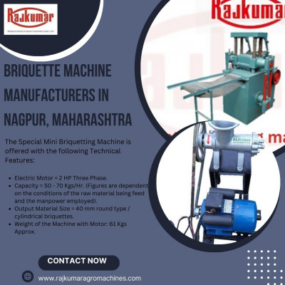 Explore Briquette Machine Manufacturers in Nagpur - Rajkumar Agro Machines: 