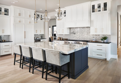 The Glam of Black and White Kitchen Cabinets: 