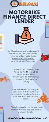 The Ultimate Guide to Motorbike Finance Direct Lenders: 