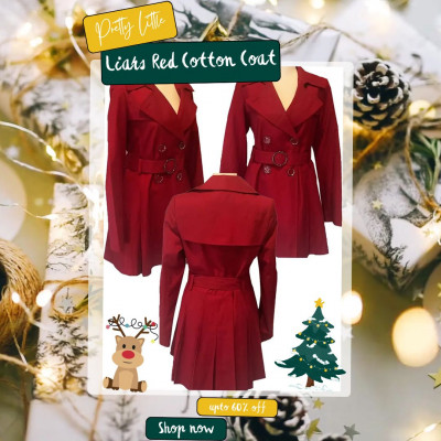 Pretty Little Liars Red Cotton Coat: 
