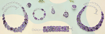 Stunning Purple Agate Jewelry: A Touch of Elegance and Natural Beauty: 