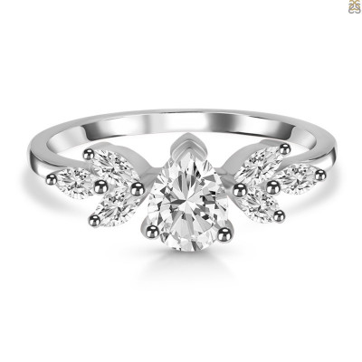 White Topaz Jewelry | Buy Sterling Silver White Topaz Jewelry in India: 