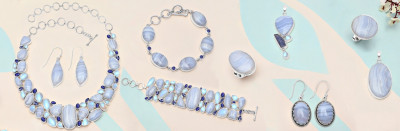 Elegance in Serenity: The Beauty of Blue Lace Agate Jewelry: 