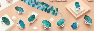 Chrysocolla Jewelry: A Gemstone of Harmony and Healing: 