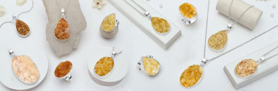 Glittering Radiance: The Beauty of Citrine Druzy Jewelry: 