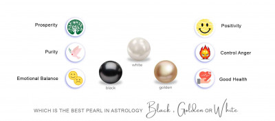 Which is the Best Pearl in astrology : Black, Golden or White: 