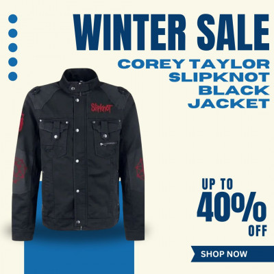 Corey Taylor Slipknot Black Jacket: 