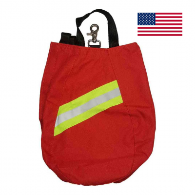 SCBA AirMask Bag with Fleece Lining & Metal Hook: 