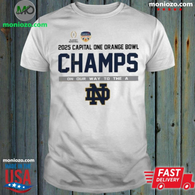 Official Notre Dame Fighting Irish Orange Bowl Champions 2025 T-shirt: 