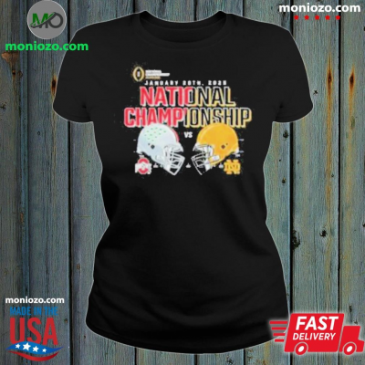 Official Ohio State Buckeyes vs. Notre Dame Fighting Irish College Football Playoff 2025 National Championship Matchup All Ou: 