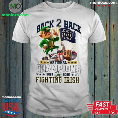 Official Get In Done Back 2 Back National Champions Notre Dame Fighting Irish Shirt: 