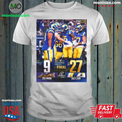Official Minnesota Vikings Vs Los Angeles Rams Final Score 9 – 27 NFL Wild Card To The Divisional Round Shirt: 