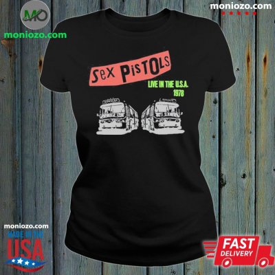 Official Sex Pistols Live in The USA 1978 Shirt: 