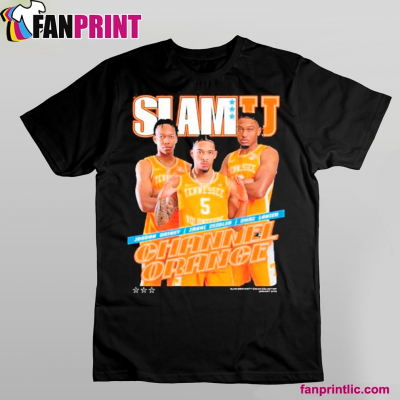 SLAMU 003 Channel Orange Cover Tee Jordan Gainey Zakai Zeigler And Chaz Lanier Team Tennessee Volunteers Shirt: 