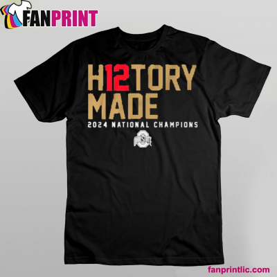 Ohio State Football H12 STORY MADE 2024 National CHampions Logo Shirt: 