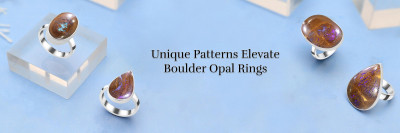 Boulder Opal Rings: Why they Command Higher Value and Identifying Quality Colors & Patterns: 