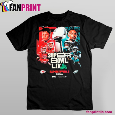NFL Super Bowl LIX New Orleans Kansas City Chiefs Vs Philadelphia Eagles Run It Back In New Orleans Revenge Match T-shirt: 