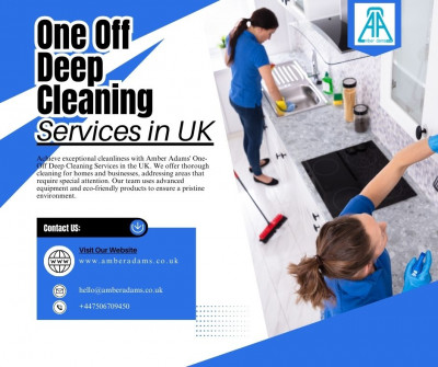 Deep Clean Done Right with Amber Adams' One-Off Cleaning UK: 
