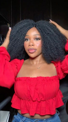 Custom U-Part Wigs: Effortless Style & Natural Look!: 