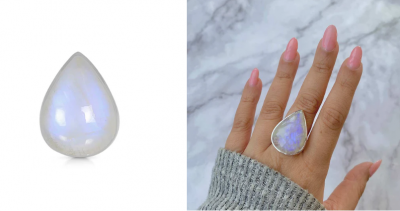 Moonstone Rings For Women | Buy Silver Moonstone Ring Online In USA: 