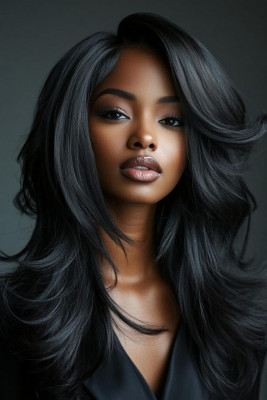 Lace Frontal Closure – Seamless & Natural Hairline: 