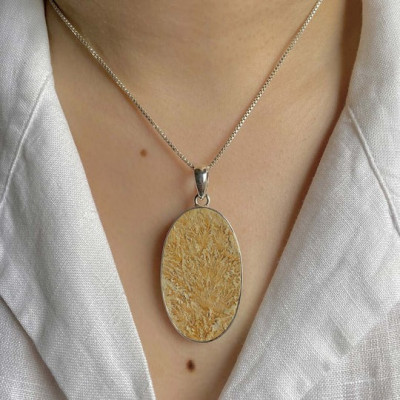 Psilomelane Dendrite Jewelry: Nature’s Art in Black and White: 