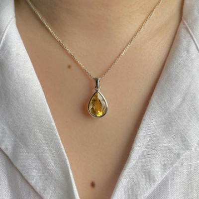 Radiant Dainty Citrine Pendants for a Warm and Cheerful Glow