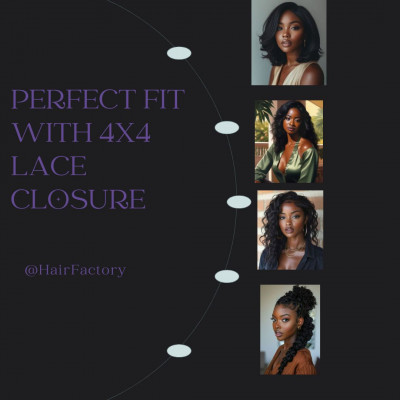 Perfect Fit With 4x4 Lace Closure: 