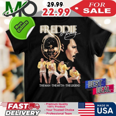 Official Freddie Mercury The Man – The Myth – The Legend Signature Shirt: 