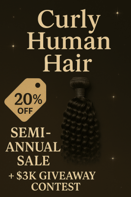 Curly Human Hair for Natural Volume and Style: 