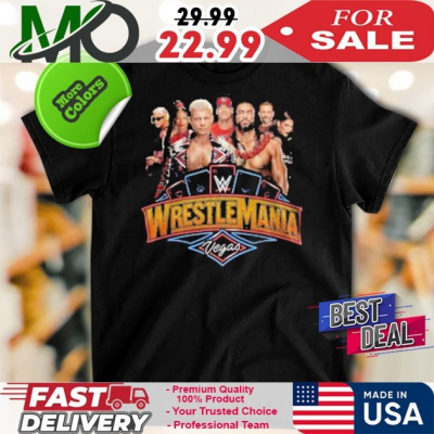 Official Wrestlemania WWE Las Vegas T-shirt: 