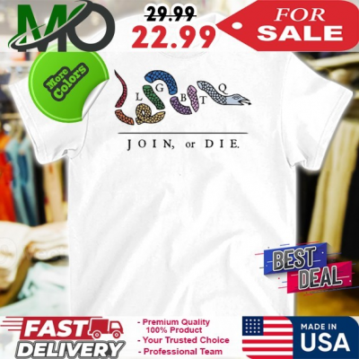 Official Lgbtq Join or Die T-Shirt: 